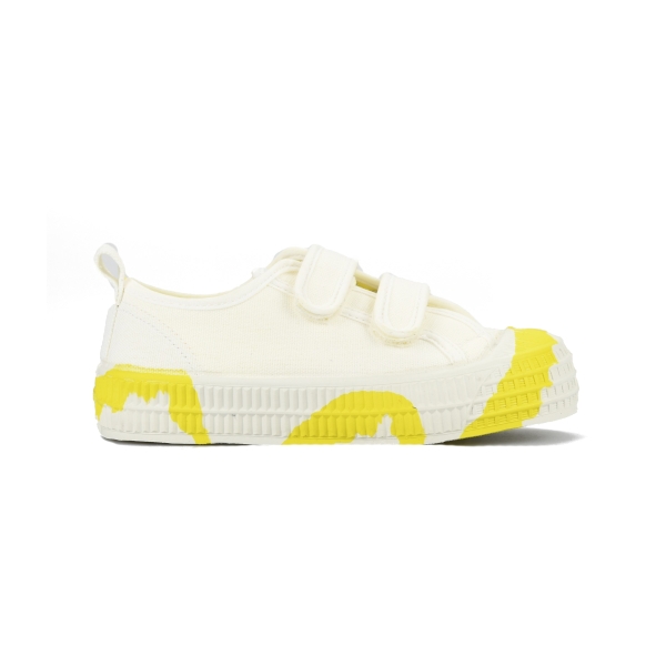 Kids' Novesta S.M.Kid Vel.Duo 10 Wht / 823 Ylw Sneakers Light Yellow | nufFmx9whiH