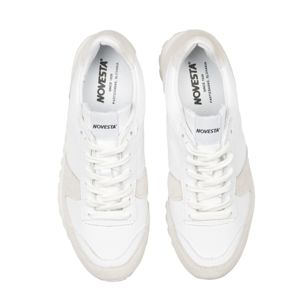 Men's Novesta Marathon Leather All Running Shoes White | 8vIq3aUUmF4