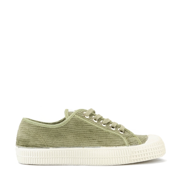 Men's Novesta Star Master Corduroy Military Flat Shoes Green | 1cQ2aRdXWx5