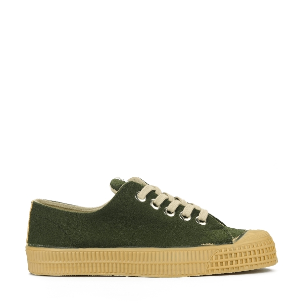 Women's Novesta S.M.Felt 15 Arm. / 003trnsp Flat Shoes Green | JbX7ACwcjQA